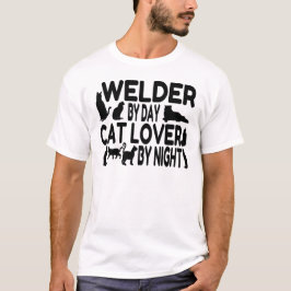 Cat Lover Welder T-shirt
