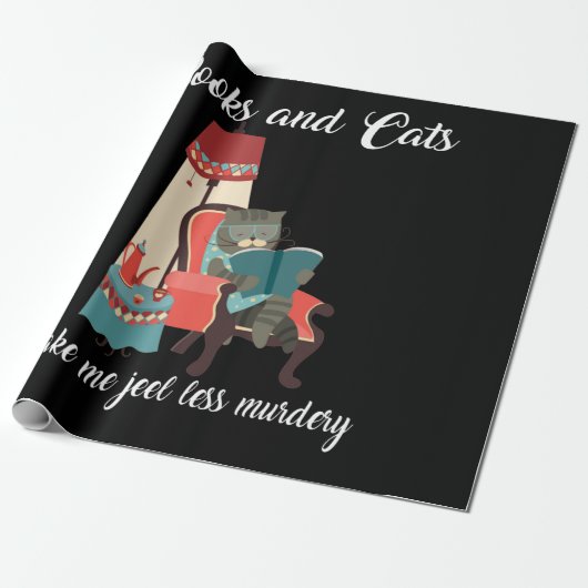 Cat Lovers | Boeken en katten maken dat ik me schu Cadeaupapier (Uitgerold)