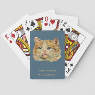 ~ CAT LOVERS ~  CAT ~ Ginger ~ Pokerkaarten