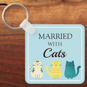 Cat Lover's Fun op maat Sleutelhanger