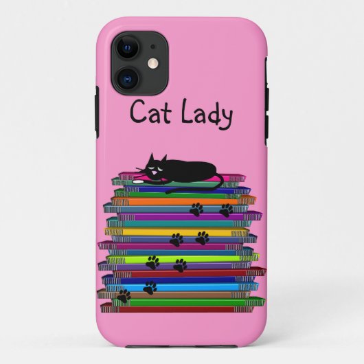 Cat Lovers iPhone 5 hoesje "Cat Lady" (Achterkant)