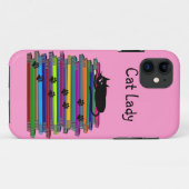 Cat Lovers iPhone 5 hoesje "Cat Lady" (Achterkant (horizontaal))