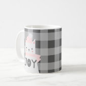 Cat Lovers kerstfeest Koffiemok (Voorkant links)