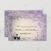 Cat Lovers  Lavender RSVP (Voorkant / Achterkant)