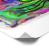 Cat Lovers Poster "The Curious Abstract Cat" (Hoek)