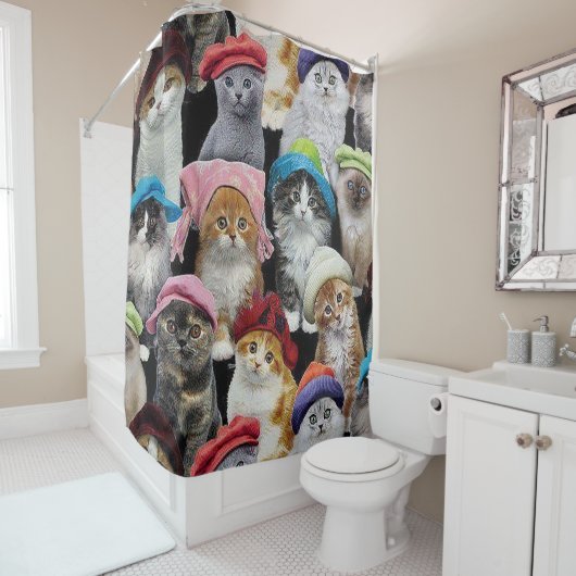 Cat Lovers Shower Curtain Douchegordijn (In situ)