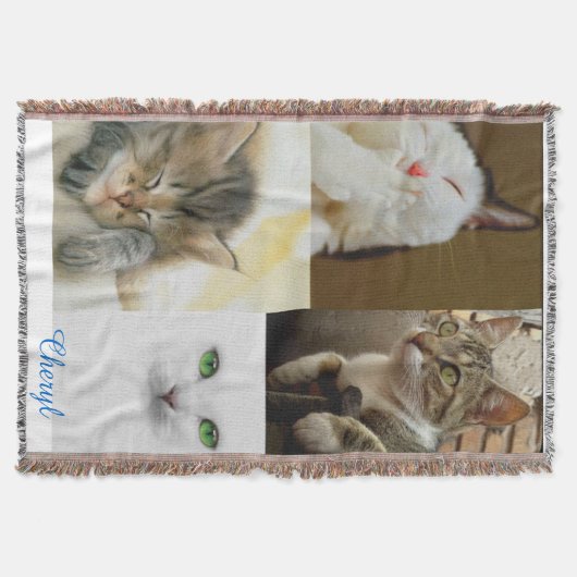 Cat Lovers Throw Blanket Deken (Voorkant)