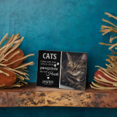 Cat Lovers Tribute | Memorial Keepslag Fotoplaat (Zijkant)