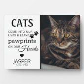 Cat Lovers Tribute | Memorial Keepslag Fotoplaat (voorkant)