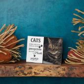 Cat Lovers Tribute | Memorial Keepslag Fotoplaat (Zijkant)