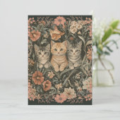 Cat Lovers  verjaardagsfeestuitnodigingen Kaart (Staand voorkant)