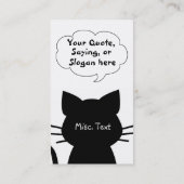 Cat Lovers visitekaartje (Achterkant)