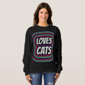 CAT LOVES RETRO CAT T-SHIRTS (Devant entier)