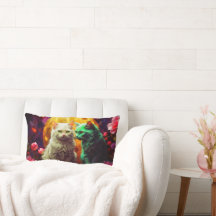 Cat Lumbar Coussin pour Amoureux de les chats