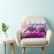 Cat Lumbar Coussin pour Amoureux de les chats