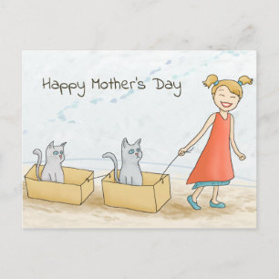 Cat Ma Happy Moederdag Briefkaart