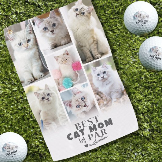 Cat Ma Photo Collage Golfhanddoek