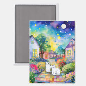 Cat magnet magneet (Voorkant / Achterkant)