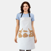 Cat Making Biscuits Schort (Gedragen)