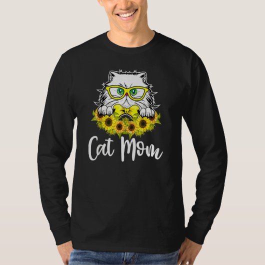 Cat mam Cat Moeder Moederdag Cat T-shirt (Voorkant)