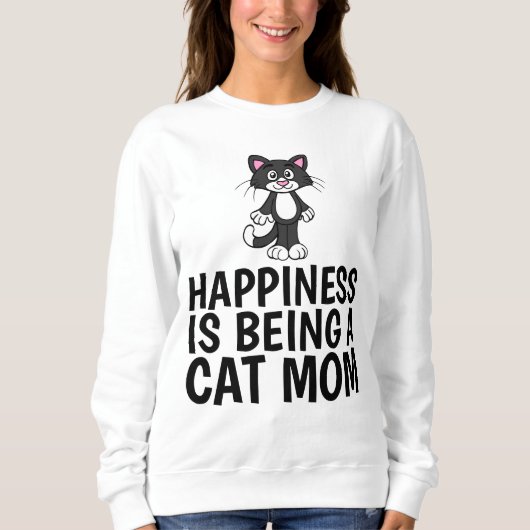 CAT MAM GELUK T-shirts (Voorkant)
