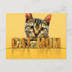 Cat mam gift shirt kattenmoeder beste kattemoe briefkaart