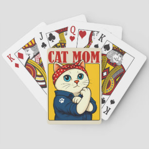 Cat Mam Moederdag Pokerkaarten