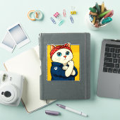 Cat Mam Moederdag Sticker (iPad Cover)