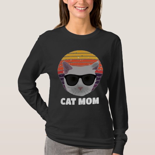 CAT MAM RETRO CIRCLE T-Shirt T-shirts (Voorkant)