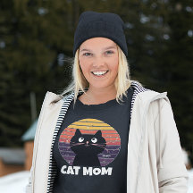 CAT MAM  RETRO STIJL T-Shirts Hoodie