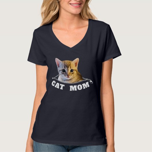 Cat mam T-Shirt (Voorkant)