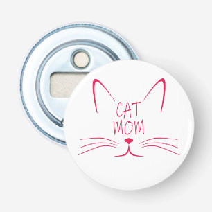 Cat mama De beste kattencadeaus voor kattenliefh Button Flesopener