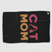 Cat mama golfhanddoek (Horizontaal)