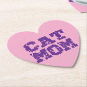 Cat mama kartonnen onderzetters (Gekanteld)