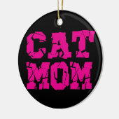 Cat mama keramisch ornament (Links)
