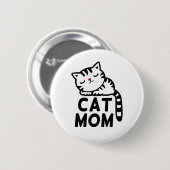 Cat mama ronde button 5,7 cm (Voorkant /achterkant)