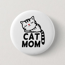 Cat mama ronde button 5,7 cm