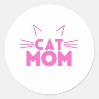 Cat mama ronde sticker