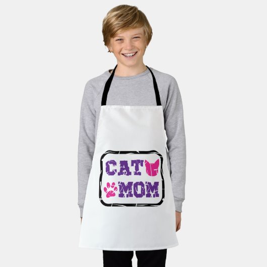 Cat mama schort (Gedragen)