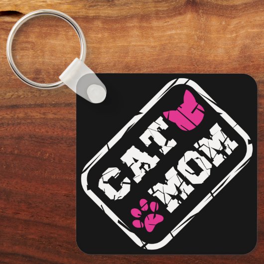 Cat mama sleutelhanger (Voorkant)