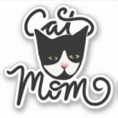 Cat mama sticker (Voorkant)