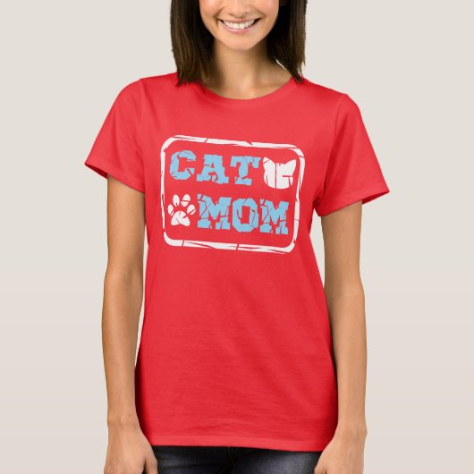 Cat mama t-shirt (Voorkant)