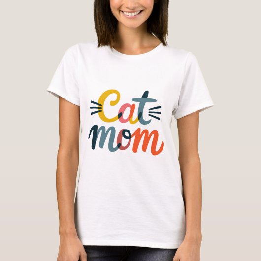 Cat mama t-shirt (Voorkant)