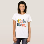 Cat mama t-shirt (Voorkant volledig)