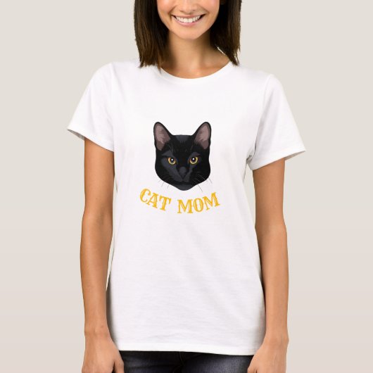 Cat mama t-shirt (Voorkant)
