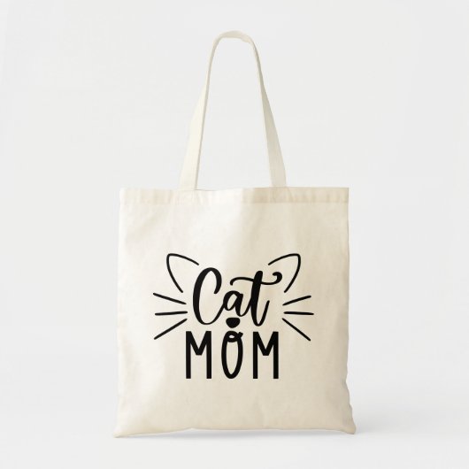Cat mama tote bag (Voorkant)