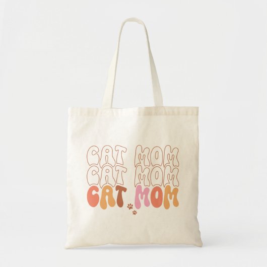 Cat mama tote bag (Voorkant)