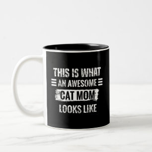 Cat mama tweekleurige koffiemok