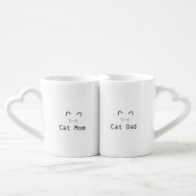 Cat maman & Cat papa ensemble de tasse