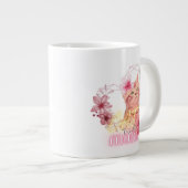 Cat Maman Mug - Cute Floral Kitten Coffee Coffee (Devant droit)